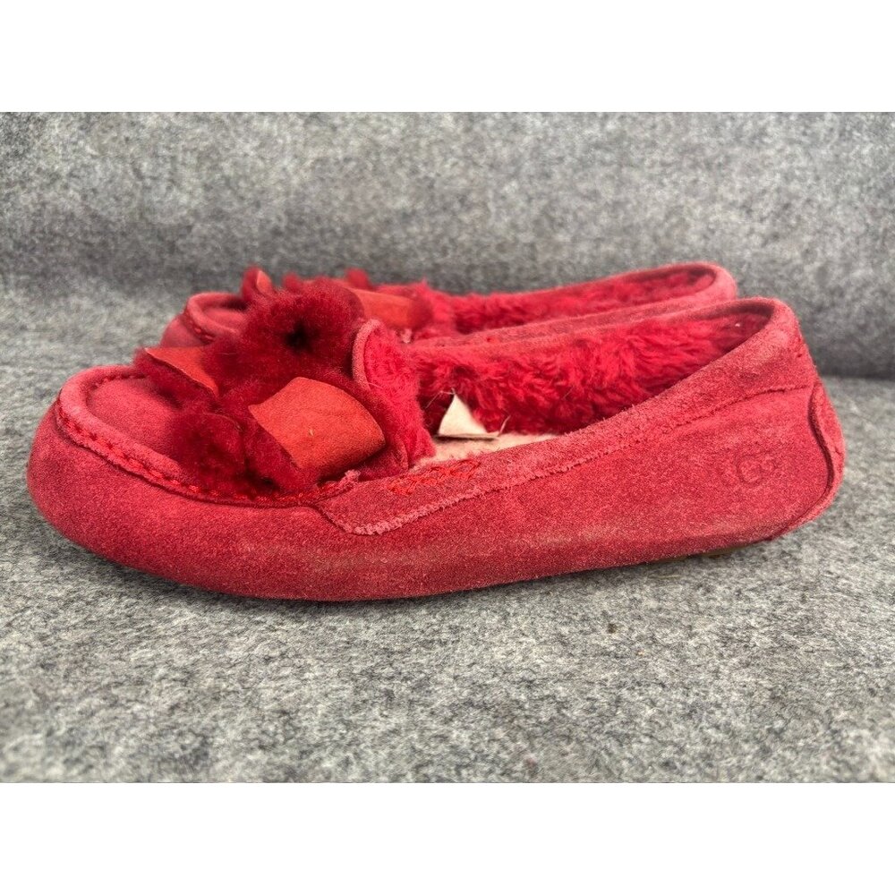 Women's Red Suede Moccasins